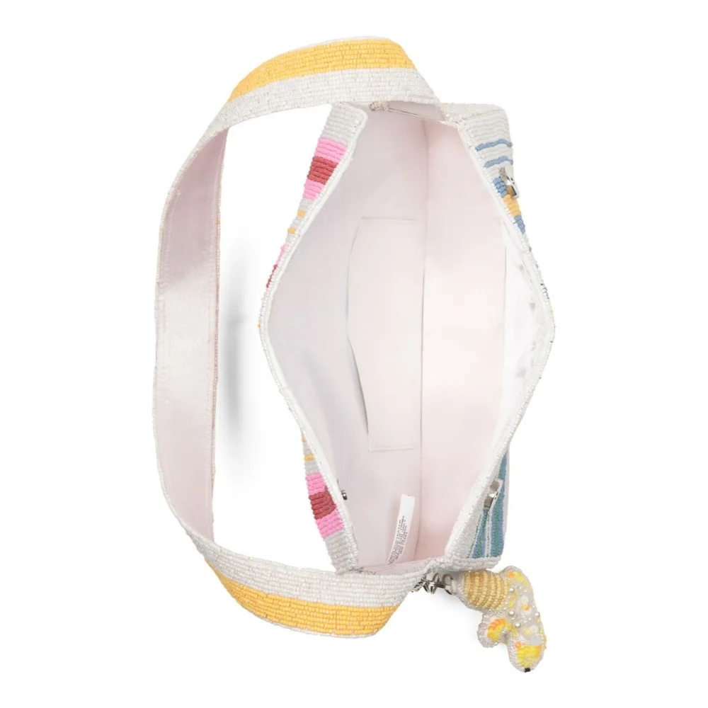 Viral Beaded Strip Shoulder Handbag